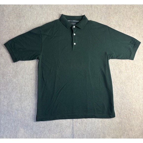 Haggar Forest Green Golf Polo Mens Medium - Picture 1 of 6